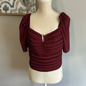 Express Satin Crop Top, Size L